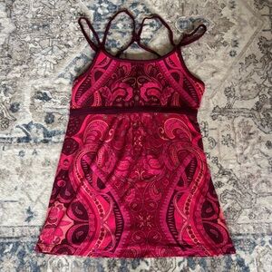 Athleta Pink Paisley Tank Top